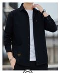 CASUAL SHIRT - 100% COTTON , COLOR: BLACK , SIZE: 4XL