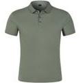 Mercerized Cotton Polo Shirts , Color Army Green ,Fabric: Veil: 100% Cotton Bottom , Size: 2XL