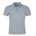 Mercerized Cotton Polo Shirts , Color Gray ,Fabric: Veil: 100% Cotton Bottom , Size: L