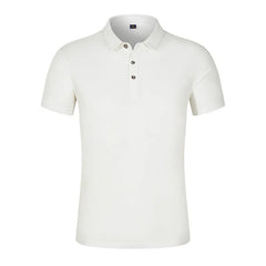 Mercerized Cotton Polo Shirts , Color White ,Fabric: Veil: 100% Cotton Bottom , Size: XL - Mabrook Hotel Supplies