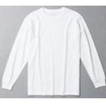 WHITE LONG SLEEVE T-SHIRT, SIZE: MEDIUM