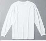 WHITE LONG SLEEVE T-SHIRT, SIZE: SMALL