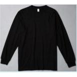 BLACK LONG SLEEVE T-SHIRT, SIZE: LARGE