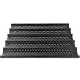 "ALUMINIUM PERFORATED TRAY 600X400, TEFLON COATED- 5CANALS"