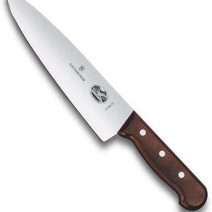 VICTORINOX CARVING KNIFE , EXTRA BROAD, ROSEWOOD HANDLE - 20 CM