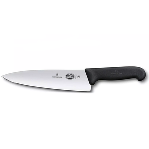 VICTORINOX CARVING KNIFE , EXTRA BROAD, BLACK - 20 CM