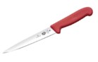 VICTORINOX FILLETING KNIFE, FLEXIBLE, FIBROX HANDLE RED - 18 CM RED