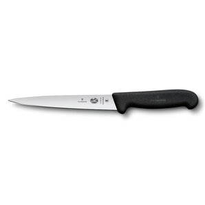 VICTORINOX FILLETING KNIFE, FLEXIBLE, FIBROX HANDLE BLACK - 18 CM