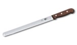 VICTORINOX SALMON KNIFE, FLUTED EDGE, ROSEWOOD HANDLE - 30 CM ROSEWOOD