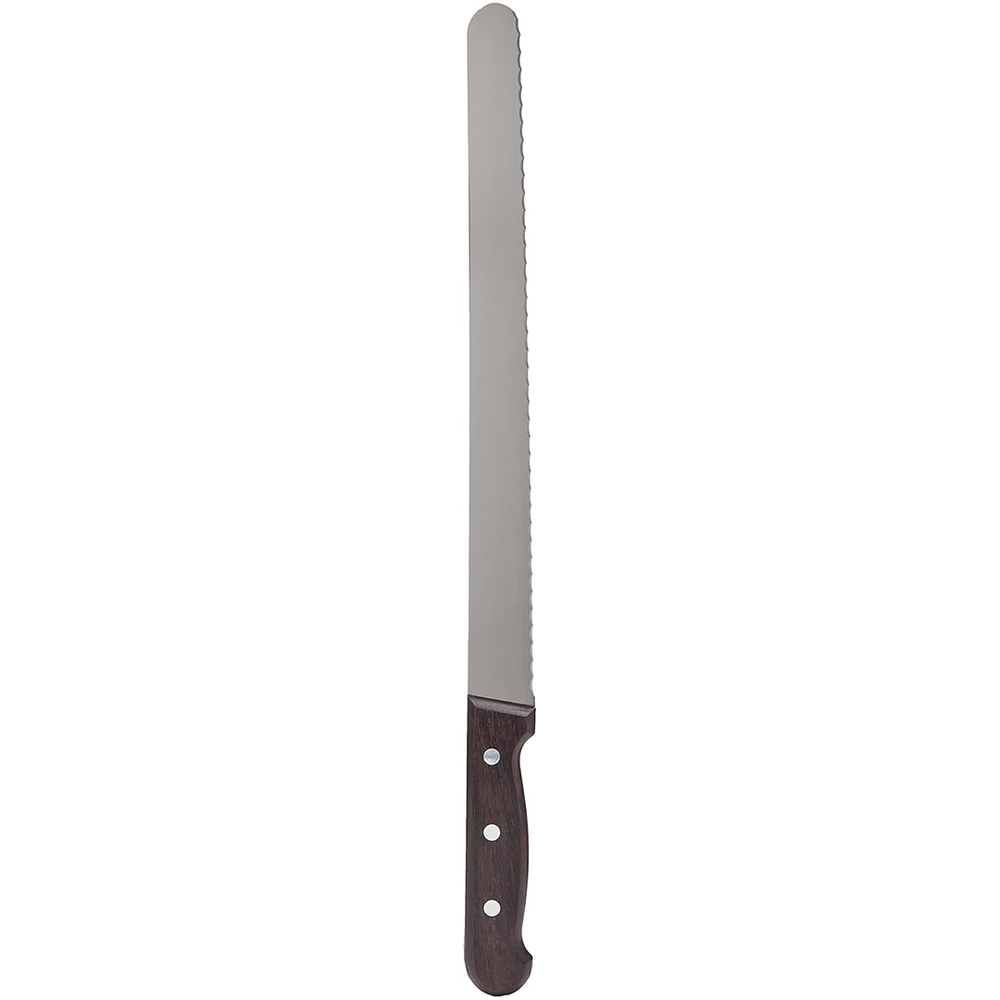 VICTORINOX SLICING KNIFE, WAVY BLADE, ROSEWOOD HANDLE - 30 CM - Mabrook Hotel Supplies