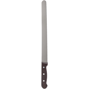 VICTORINOX SLICING KNIFE, WAVY BLADE, ROSEWOOD HANDLE - 30 CM