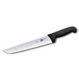VICTORINOX BUTCHER KNIFE, BLACK FIBROX HANDLE - 26 CM BLACK