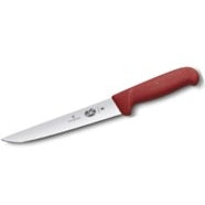 VICTORINOX STICKING KNIFE , RED FIBROX ROUND HANDLE - 18CM RED