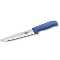 VICTORINOX STICKING KNIFE , BLUE FIBROX ROUND HANDLE 20 CM BLUE