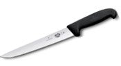 VICTORINOX STICKING KNIFE , BLACK FIBROX ROUND HANDLE - 25 CM BLACK