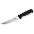 VICTRIONOX BONING KNIFE, STRAIGHT, WIDE, BLACK FIBROX HANDLE -15 CM BLACK
