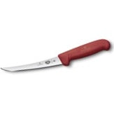 VICTORINOX BONING KNIFE CURVED NARROW BLADE, RED FIBROX HANDLE - 15 CM RED