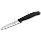 VICTORINOX SWISS CLASSIC PARING KNIFE, WAVY EDGED, 10 CM BLACK