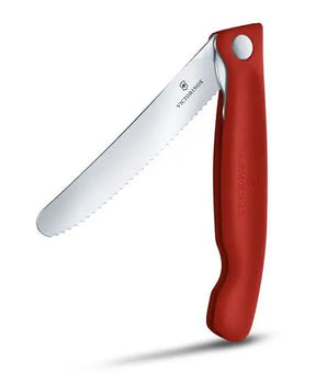 Victorinox Swiss Classic Foldable Paring Knife , 11 CM , Wavy Red Blister - Mabrook Hotel Supplies