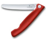 Victorinox Swiss Classic Foldable Paring Knife , 11 CM , Wavy Red Blister RED