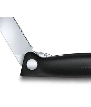 Victorinox Swiss Classic Foldable Paring Knife , 11 CM , Wavy Black Blister. - Mabrook Hotel Supplies