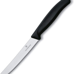 VICTORINOX TOMATO KNIFE SWISS CLASSIC WAVY BLACK - 11 CM