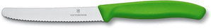 VICTORINOX TOMATO KNIFE SWISS CLASSIC WAVY GREEN - 11 CM