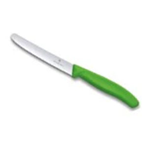 VICTORINOX TOMATO KNIFE SWISS CLASSIC WAVY GREEN - 11 CM