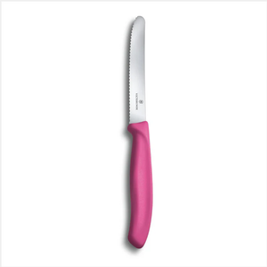 VICTORINOX TOMATO KNIFE SWISS CLASSIC WAVY PINK - 11 CM