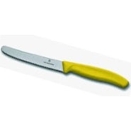 VICTORINOX TOMATO KNIFE SWISS CLASSIC WAVY YELLOW - 11 CM YELLOW