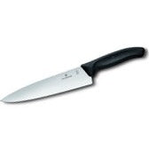 VICTORINOX SWISS CLASSIC CARVING KNIFE, BLACK - 20 CM BLACK