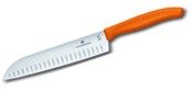 VICTORINOX SWISS CLASSIC, SANTOKU KNIFE,  17 CM ORANGE