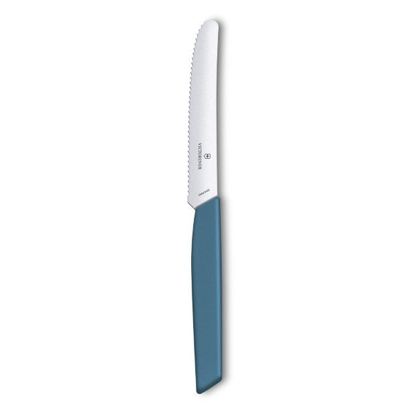 Victorinox Swiss Modern Tomato and Table Knife , 11 CM , Wavy - Cornflower Blue - Mabrook Hotel Supplies