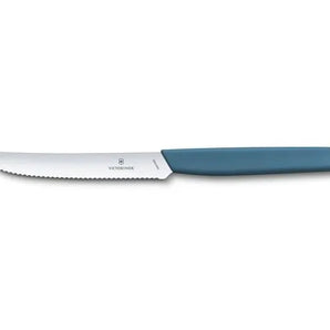 Victorinox Swiss Modern Tomato and Table Knife , 11 CM , Wavy Cornflower. - Mabrook Hotel Supplies