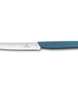 Victorinox Swiss Modern Tomato and Table Knife , 11 CM , Wavy Cornflower. - Mabrook Hotel Supplies