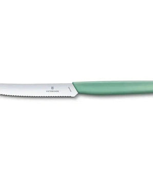 Victorinox Swiss Modern Tomato and Table Knife , 11 CM , Wavy Mint. - Mabrook Hotel Supplies