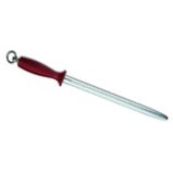 VICTORINOX BUTCHER SHARPENING STEEL, OVAL, BURGUNDY-RED RED