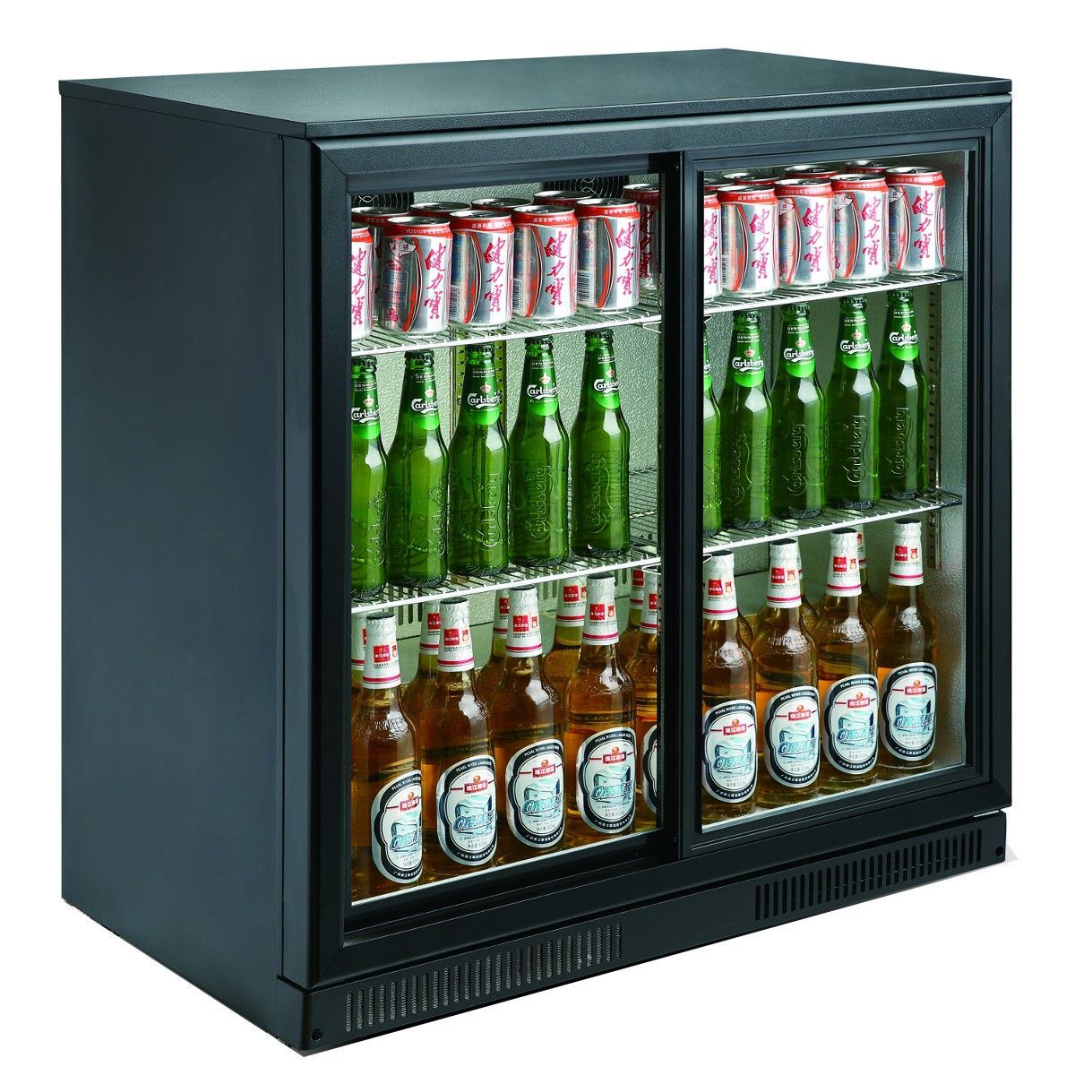 2 SLIDING DOOR BACK BAR COOLER - Mabrook Hotel Supplies