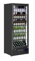 Single Door Black Upright Display Cooler