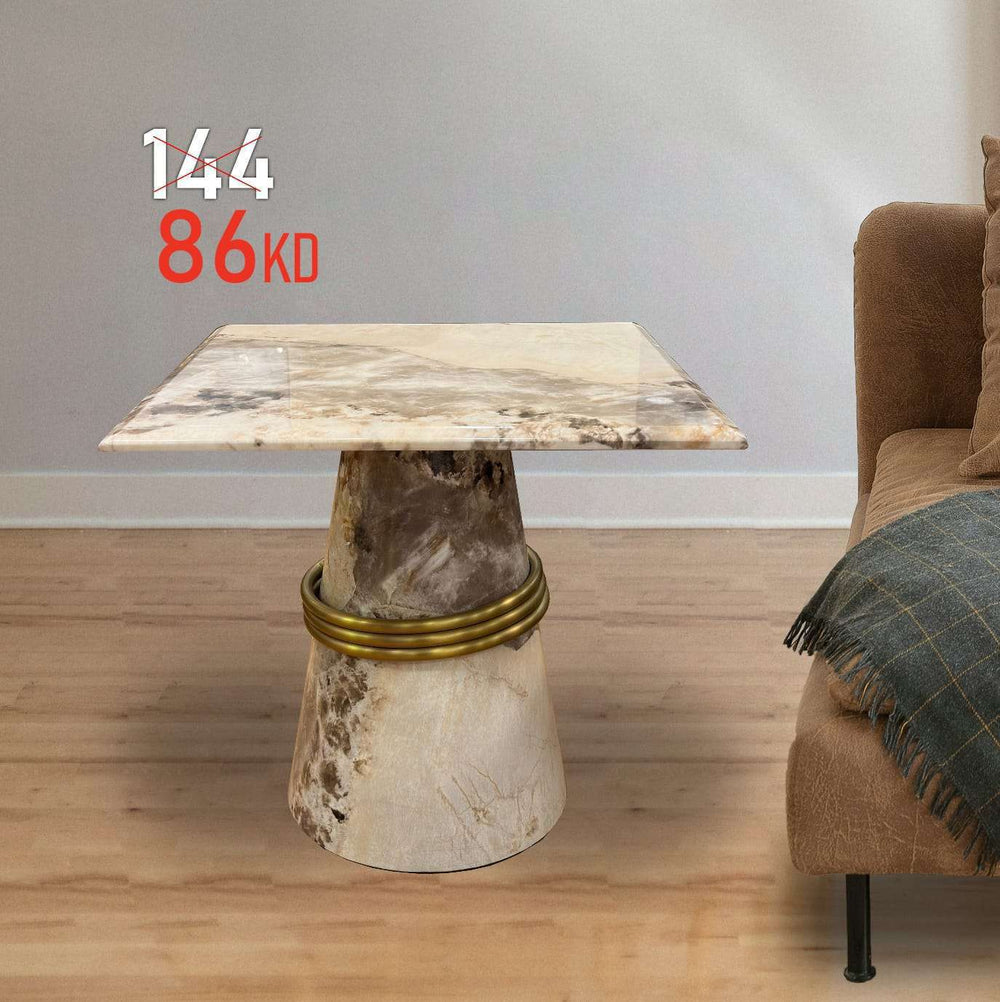 ARTIFICIAL MARBLE SIDE TABLE