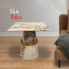 ARTIFICIAL MARBLE SIDE TABLE