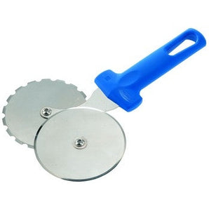 DOUBLE WHEEL PIZZA CUTTER, STAINLESS STEEL, RE-SHARPABLE BLADE FIXED GRIP, DIA: 10 CM - Mabrook Hotel Supplies