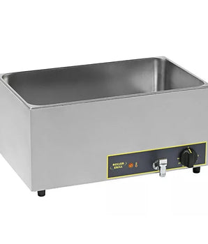 PROFESSIONAL BAIN-MARIE WITH DRAINING TAP (IN THE WIDTH) - GN 1/1 - Mabrook Hotel Supplies