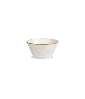 CHURCHILL STONECAST WHITE SPECKLE X-SQUARED SAUCE DISH; CAPACITY: 3OZ. - Mabrook Hotel Supplies