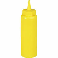 SQUEEZE BOTTLE DISPENSER, YELLOW- 250 ML - Mabrook Hotel Supplies