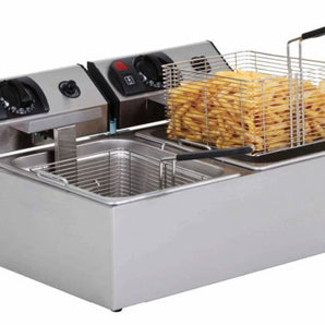ANVIL ELECTRIC DOUBLE TANK DEEP FRYER FFA2002 - Mabrook Hotel Supplies