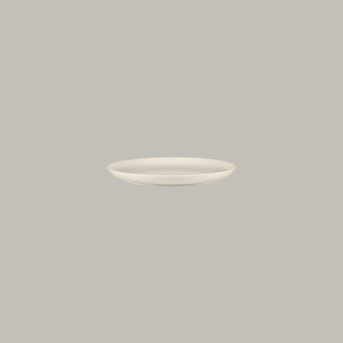 BONE CHINA FEDRA COUPE PLATE, COLOR: IVORY, DIA: 20.8 CM, HEIGHT: 2.1 CM - Mabrook Hotel Supplies