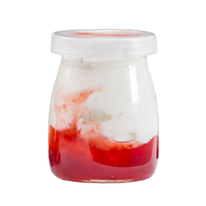 GLASS SINGLE-SERVE JAR WITH LID - 6 OZ - Mabrook Hotel Supplies