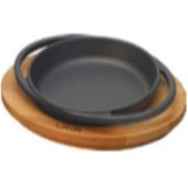 LAVA ROUND DISH AND WOODEN PLATTER - š?16 CM