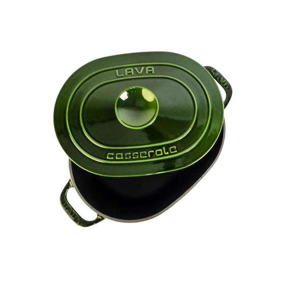 LAVA DOKUM OVAL TENCERE DOKUM DEMIR KAPAK EXPERIENCE MAJOLIK SERISI OLCU 24X33CM. - Mabrook Hotel Supplies